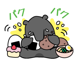 シンセー株式会社のLINEスタンプ（バクバク）の画像です。